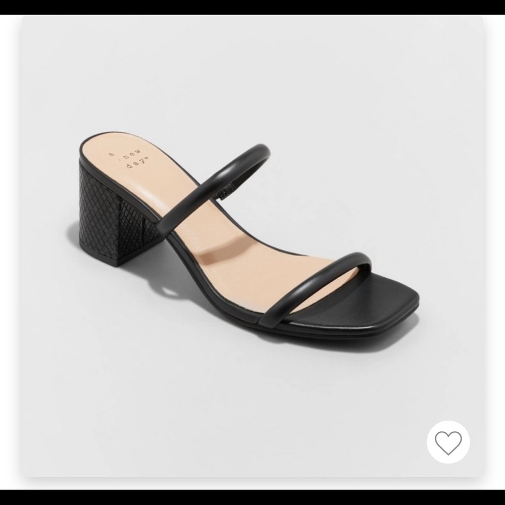 Target A New Day Cris Pumps black block heel sandals